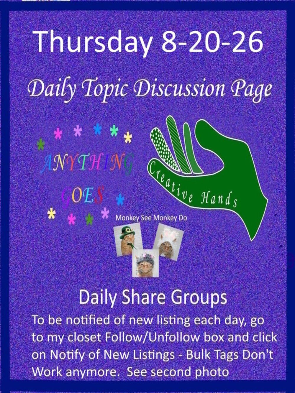 Thursday 8-20-26 Share Groups - Part Two - Daily Topic Discussion